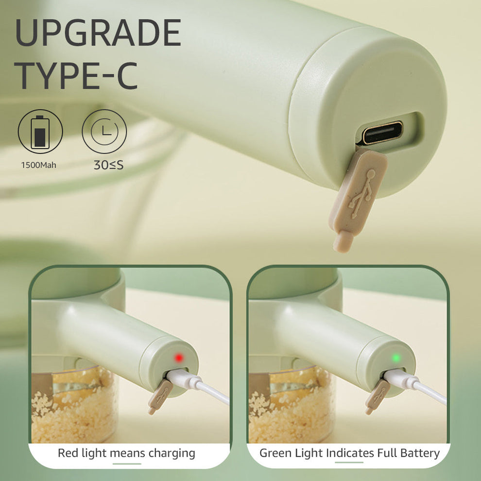 4 in 1 Portable Electric Vegetable Cutter Set